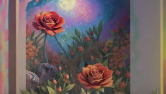A picture of roses blooming in a dream garden