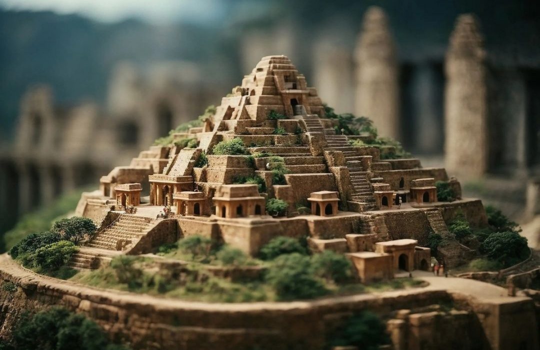 Miniature pyramids of virtual tribes